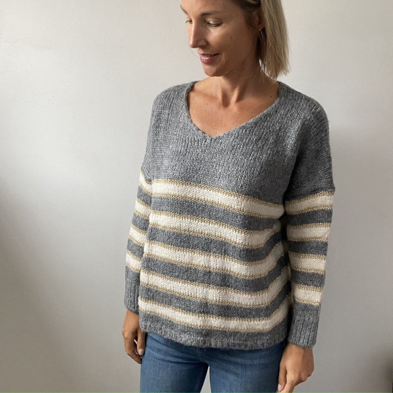 Grey glitter shop jumper