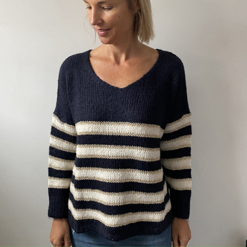 Navy shop sparkle jumper