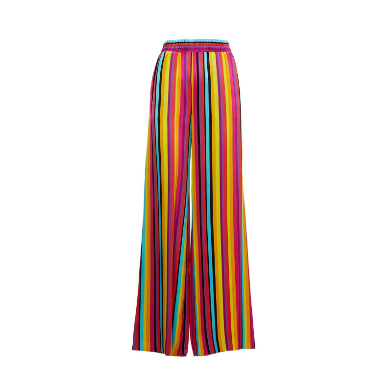 Multicolor striped pants deals