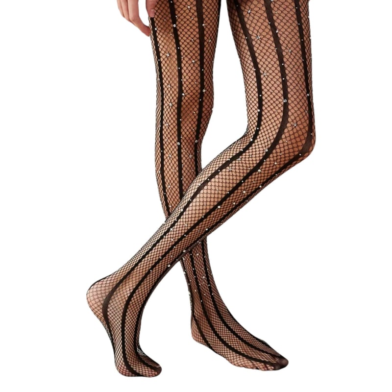Shimmer fishnet tights on sale