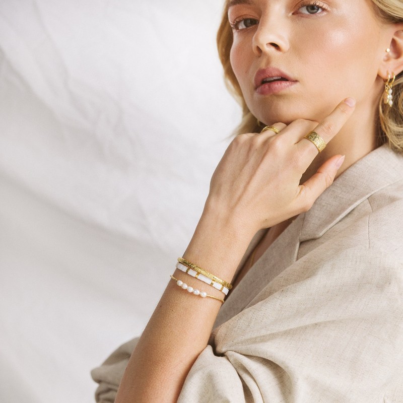 Thumbnail of Seline Gold and Pearl Bracelet image