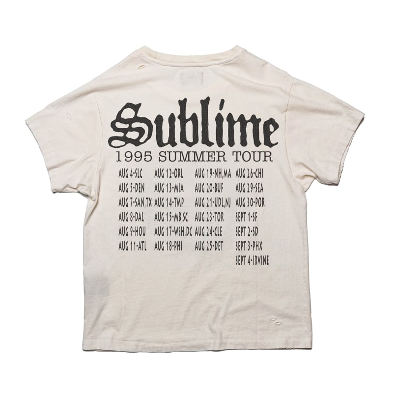 Sublime - Nineteen Ninety-Five Tour - Vintage Band T-Shirt - White Blonde |  Other | Wolf & Badger