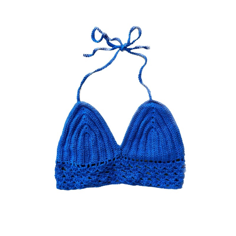 Thumbnail of Sun And Chill Blue Crochet Top image