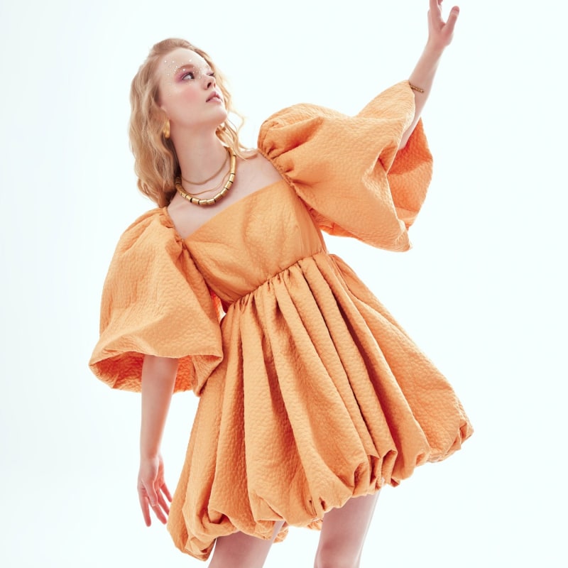 Thumbnail of Sunflower Balloon Dress Orange image