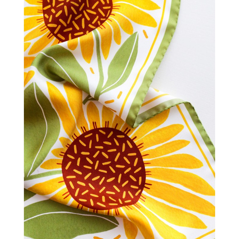 Thumbnail of Sunflowers Small Silk Scarf image
