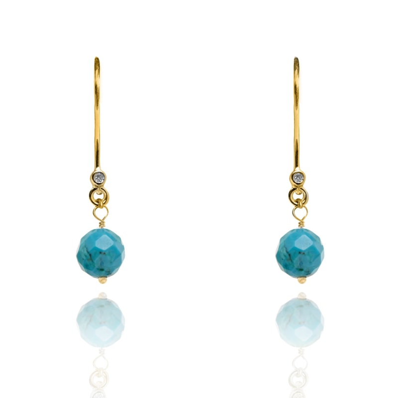 Turquoise shop birthstone earrings