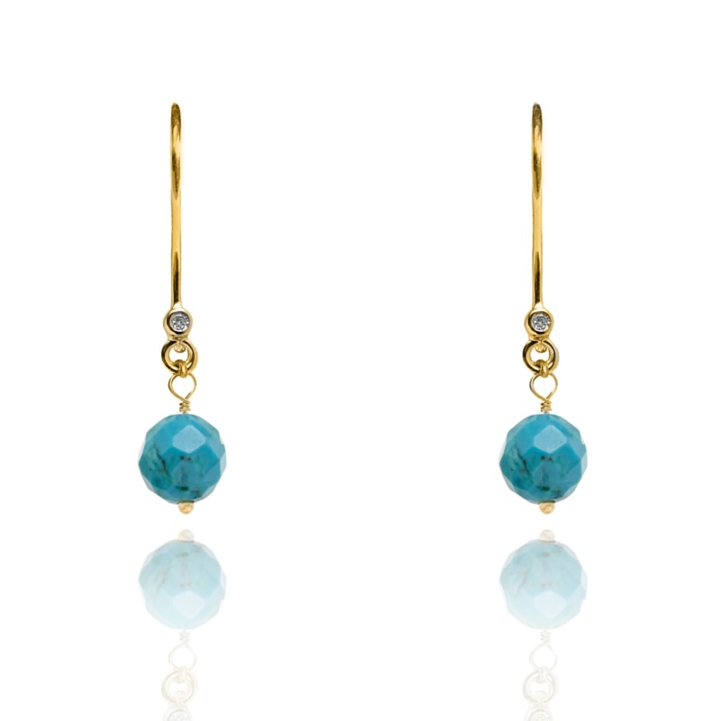 Thumbnail of Turquoise Earrings December Birthstone image