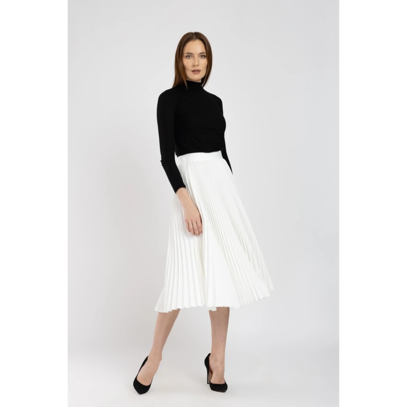 Thumbnail of Sunray Pleated Midi Skirt image