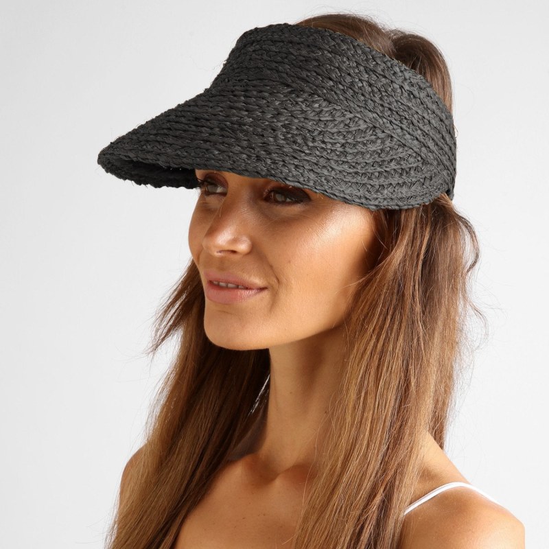 Sunray Roll Up Sun Visor Black by ARMS OF EVE