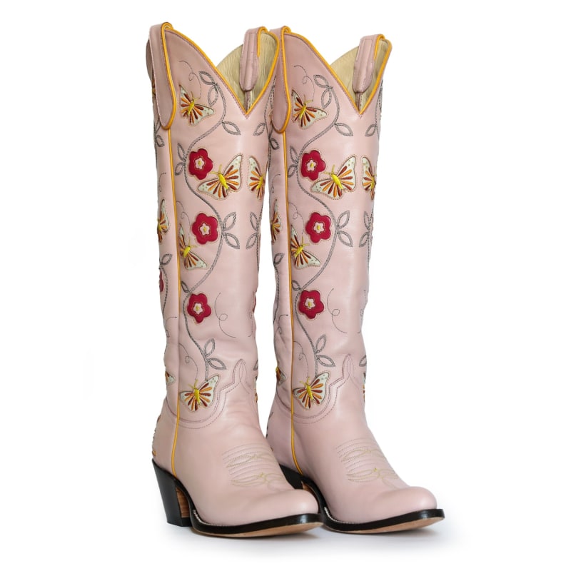 Sunshine Blush Pink Cowboy Boots by Fraulein Boot Company