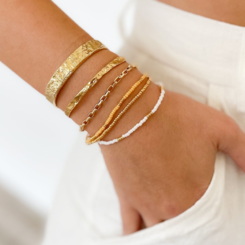 Sunshine Bracelet Stack - Mango by ARMS OF EVE