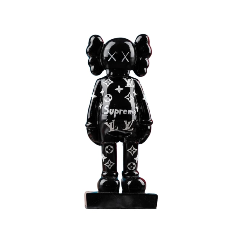 Supreme x Kaws Chalk Logo Skateboard | Black | FARFETCH