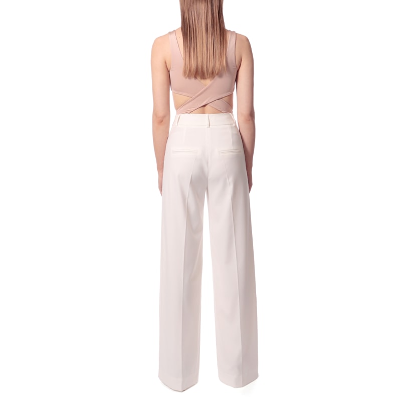 Thumbnail of Suzie Aesthetic White Wide Long Trousers image