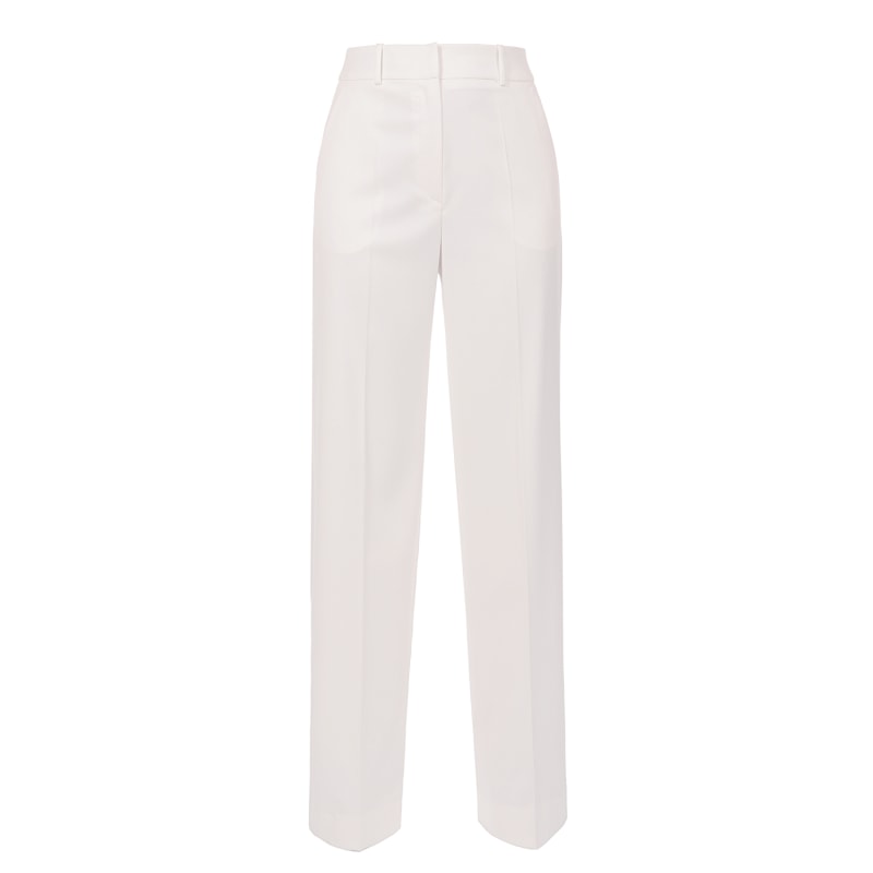 Thumbnail of Suzie Aesthetic White Wide Long Trousers image