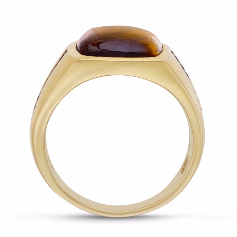 Thumbnail of Chatoyant Yellow Tiger Eye Stone Ring image