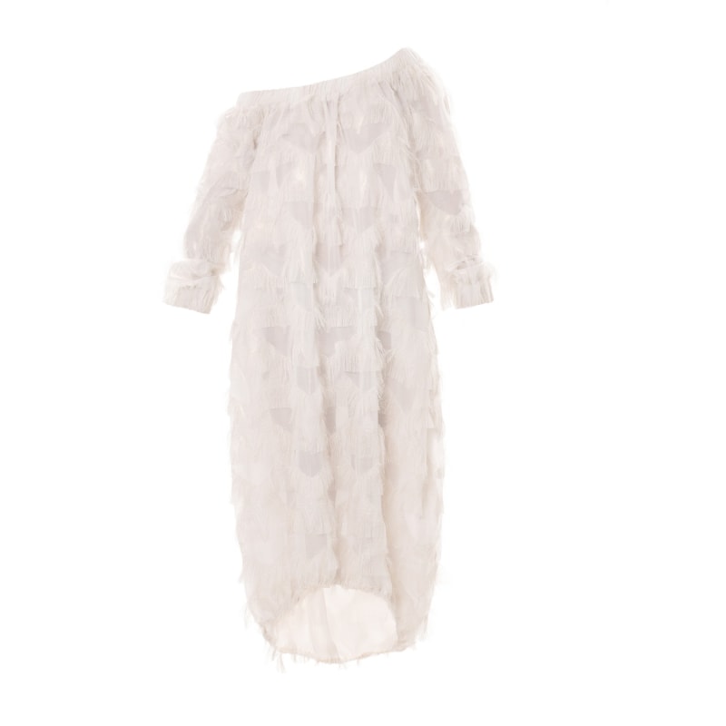Loose Fit Midi Dress White | Julia Allert | Wolf & Badger