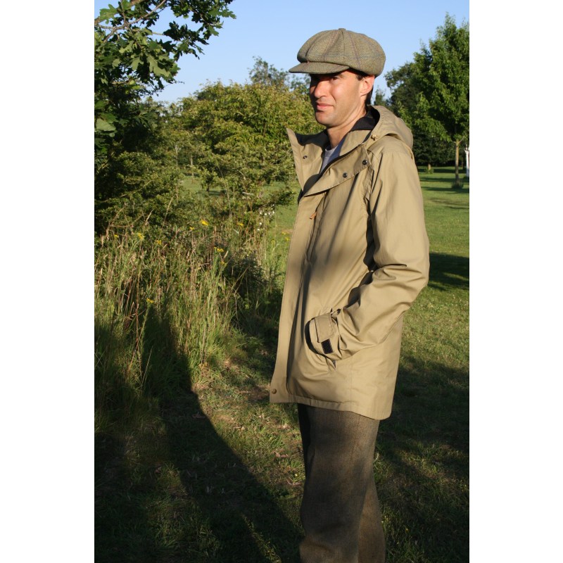 Troy London Wax Waterproof Jacket in Khaki - 10/11Y