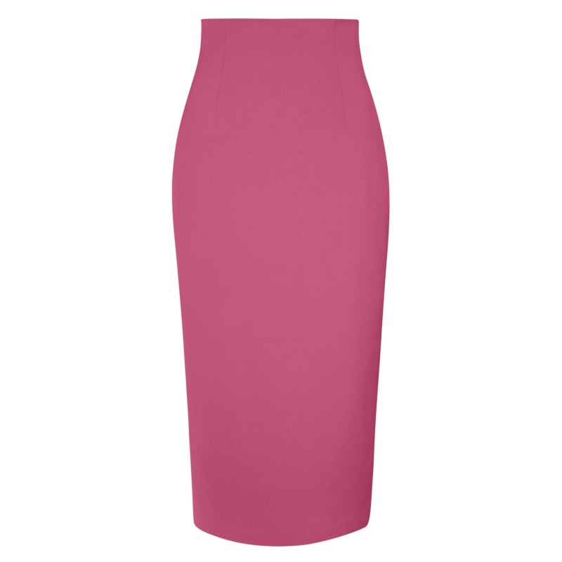 Pink high waisted midi skirt new arrivals