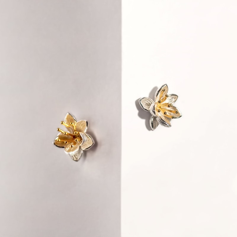 Lotus flower stud earrings online