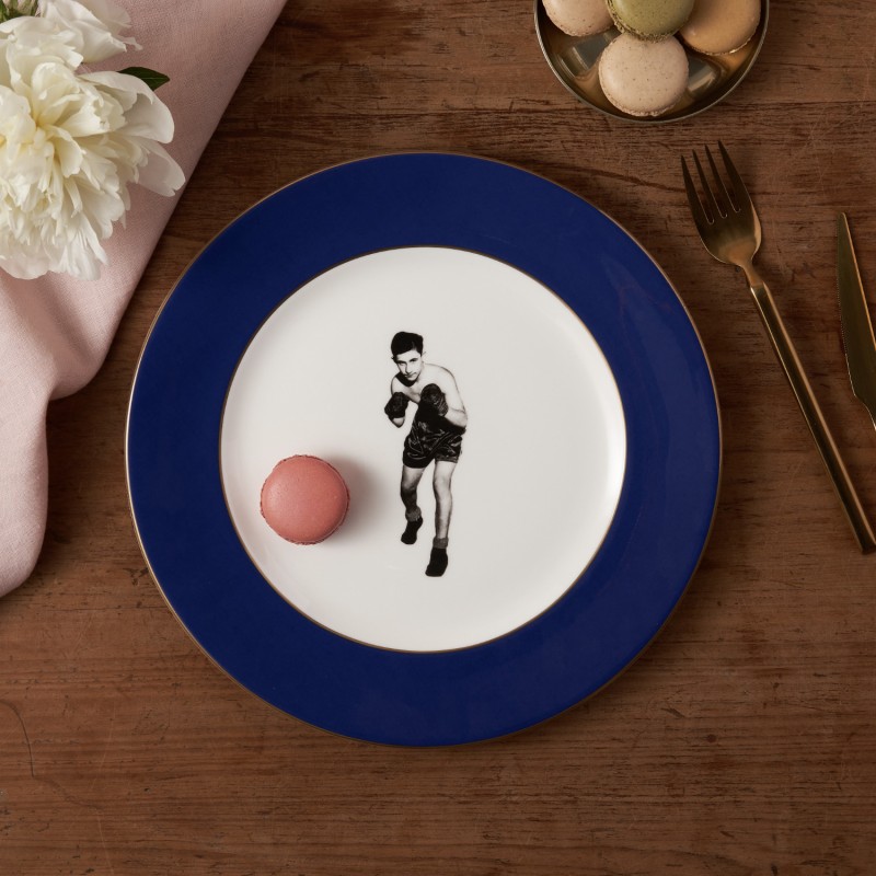 Thumbnail of The Fighting Spirit Cobalt Blue Dinner Plate image