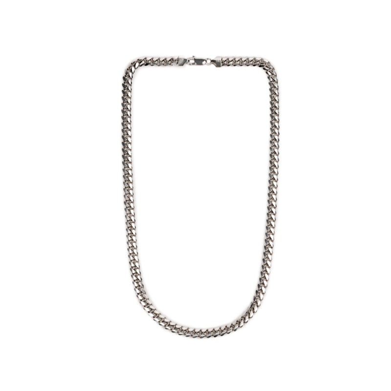 Thumbnail of Italian Made 7Mm Miami Curb Chain Necklace image