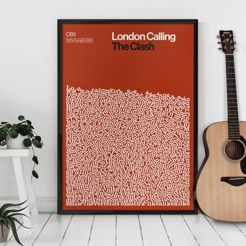 Thumbnail of London Calling - Song Lyric Print image