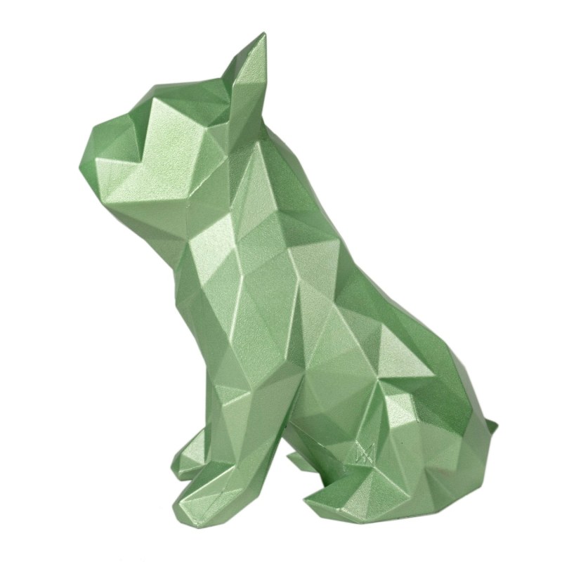 Thumbnail of French Bulldog Geometric Sculpture - Frank In Sage Green image