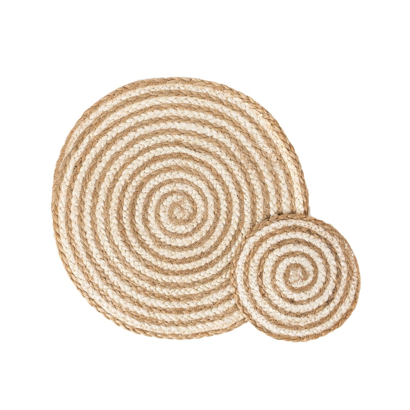 Thumbnail of Kata Spiral Coaster Trivet In Natural - Set Of 4 image