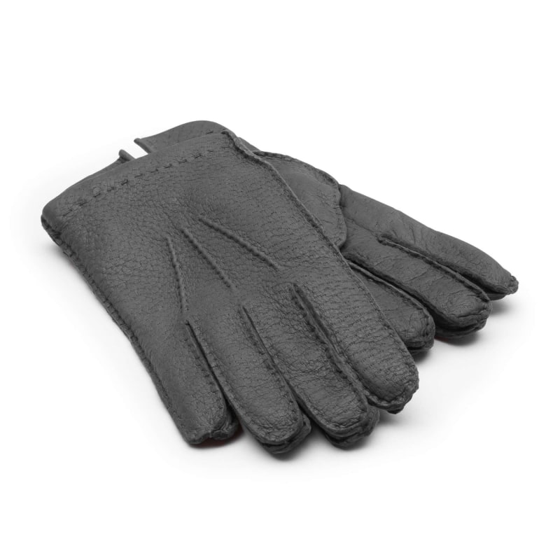 Thumbnail of Handmade Peccary Leather Gloves Grey Salvatore image