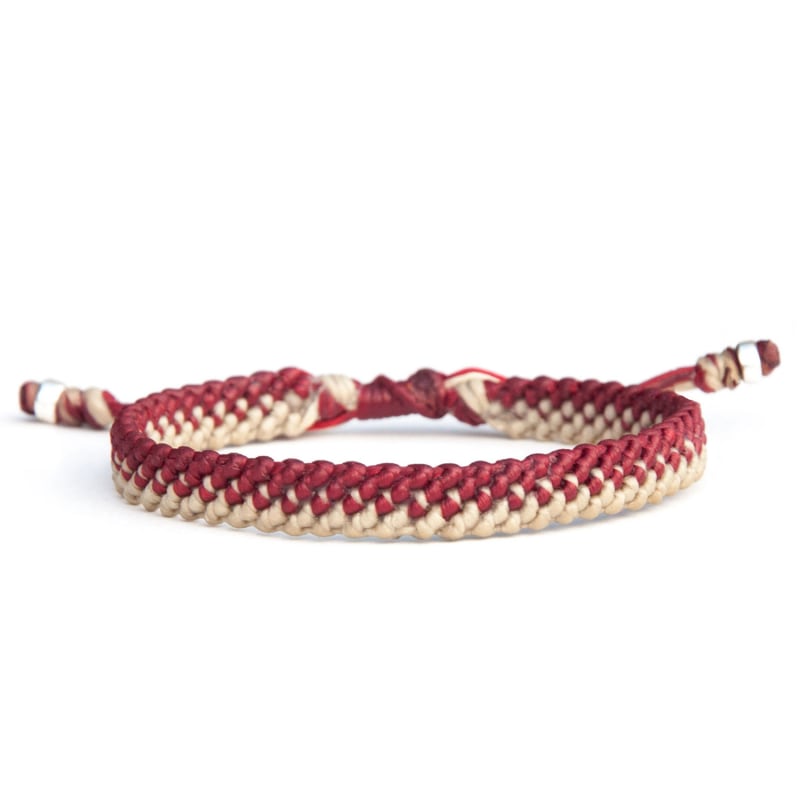 Thumbnail of Great Explorer Men's Rope Bracelet Uk - Handmade England Flag Colours - Multicolour image