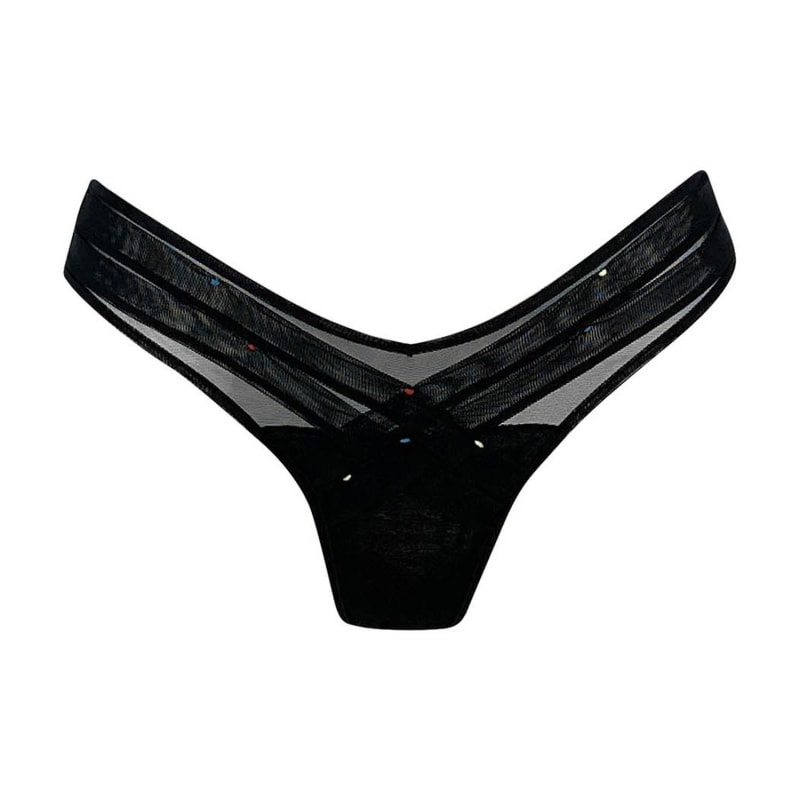  YOLAI Womens V-String Triangle Thong Sexy T Back Low