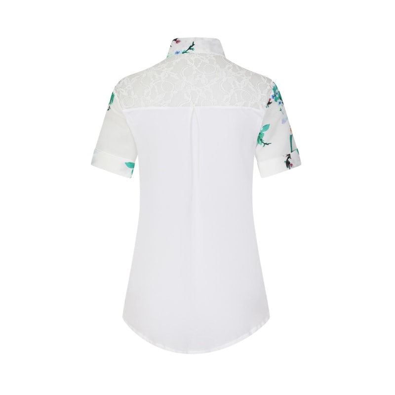 Thumbnail of White Blossom Silk Shirt image