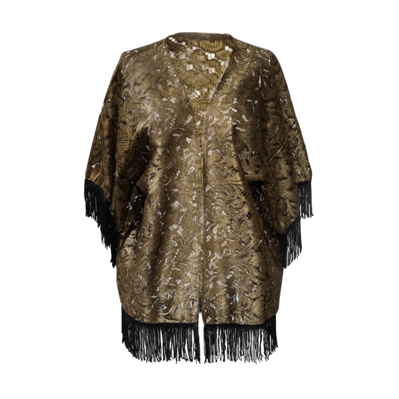 Thumbnail of Goldy  Fringe Kimono image