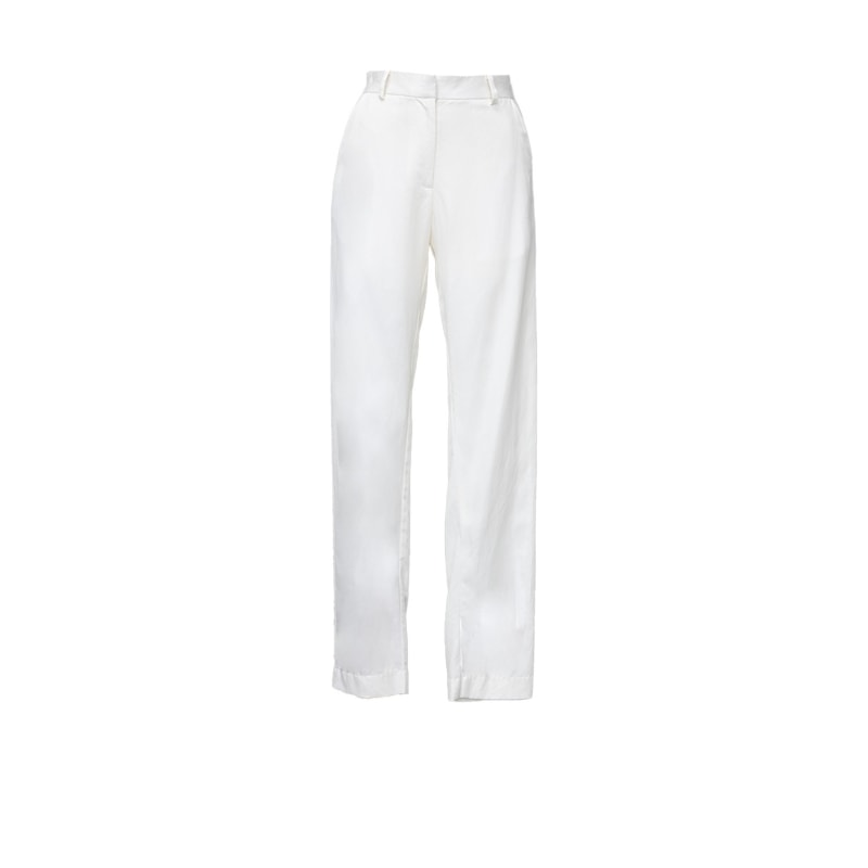 Skinny white shop linen pants
