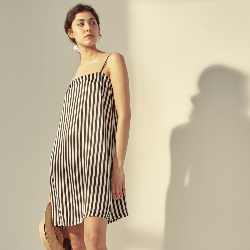 Thumbnail of Striped Silk Dress image