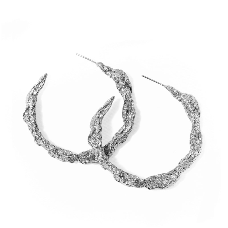 Thumbnail of Archaic Hoop Earrings Silver image