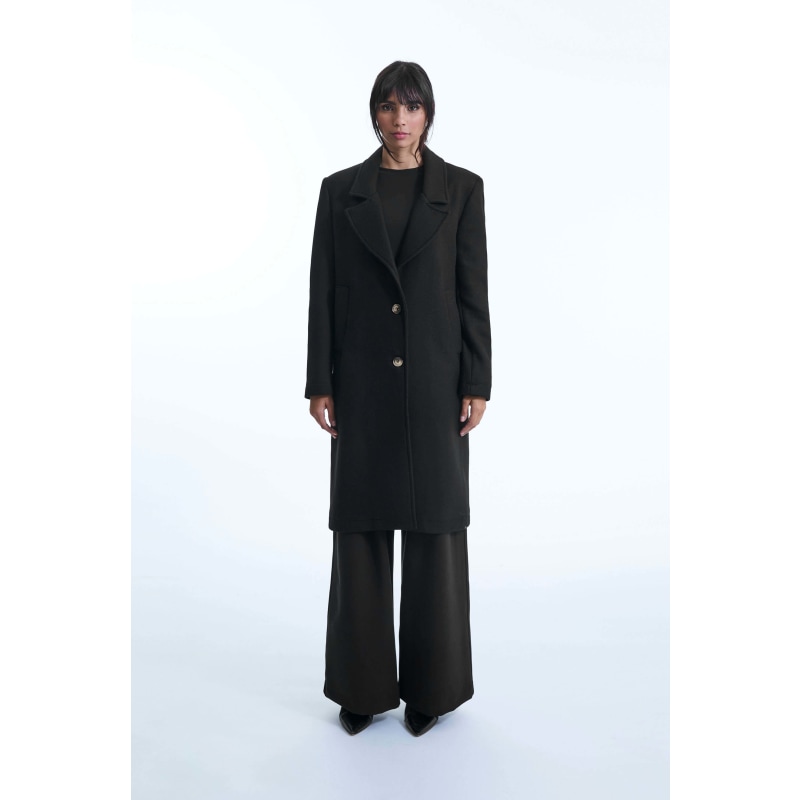 Tailored Black Coat by James Lakeland