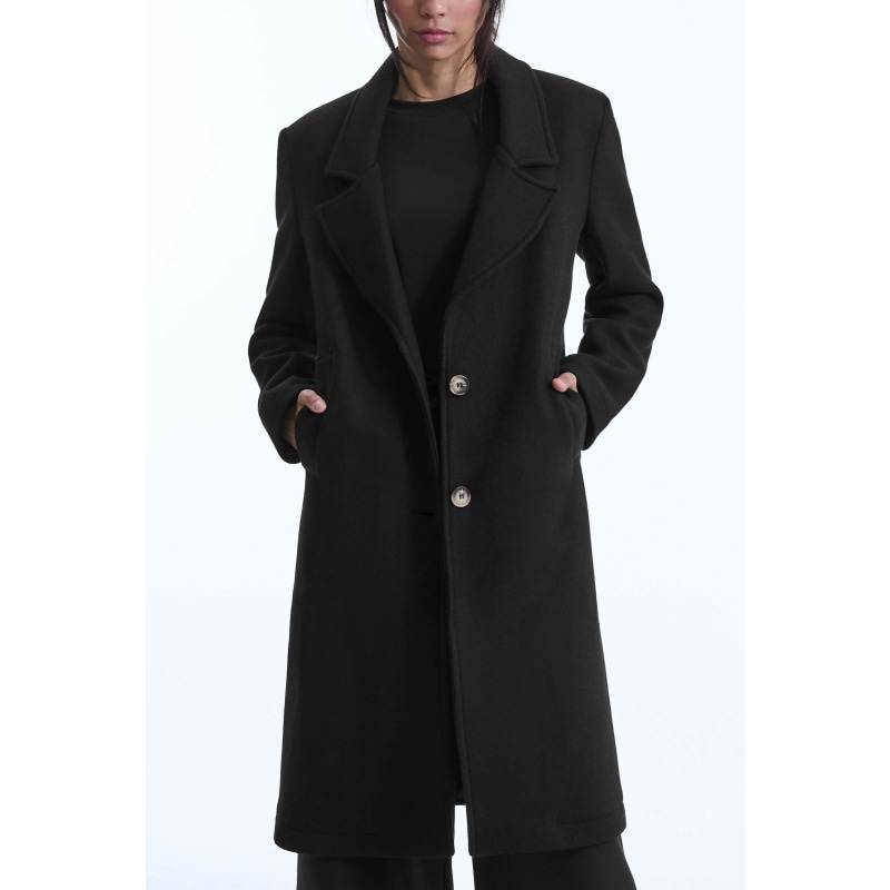 Tailored Black Coat by James Lakeland