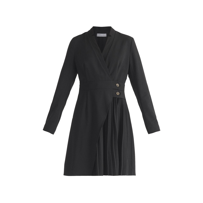 Blazer dress with pleated skirt outlet