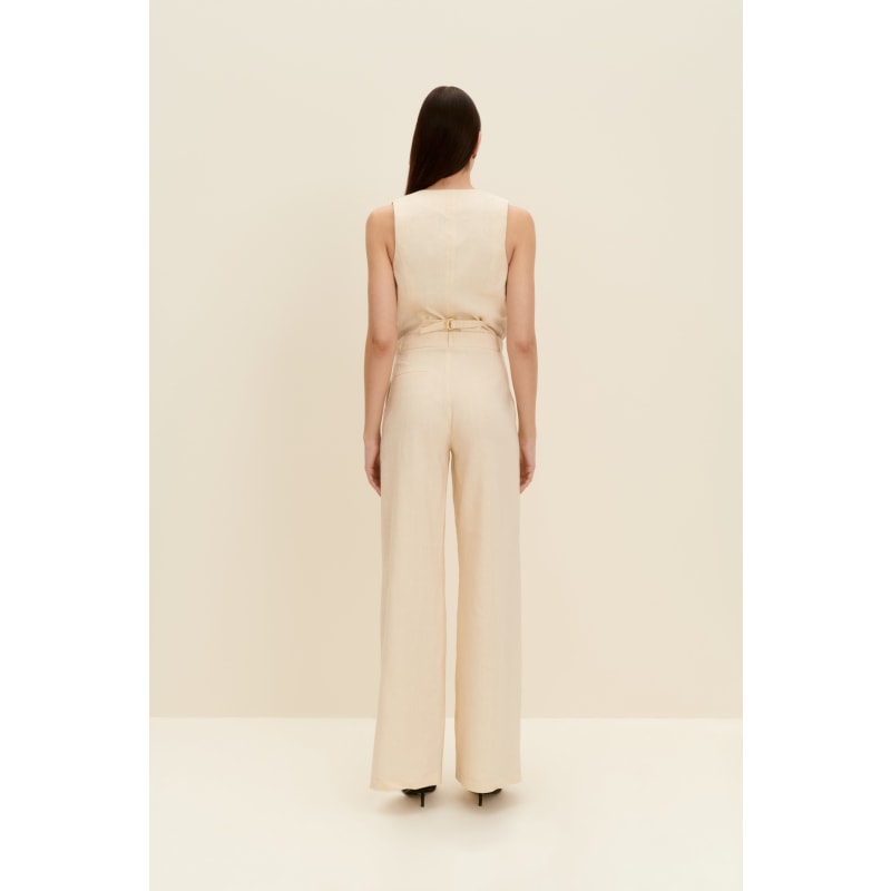 Thumbnail of Tailored Wide-Leg Pants In Sandy Beige image