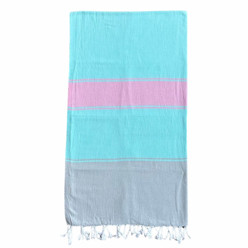 Thumbnail of Talia Hammam Towel - Bubblegum / Parakeet image