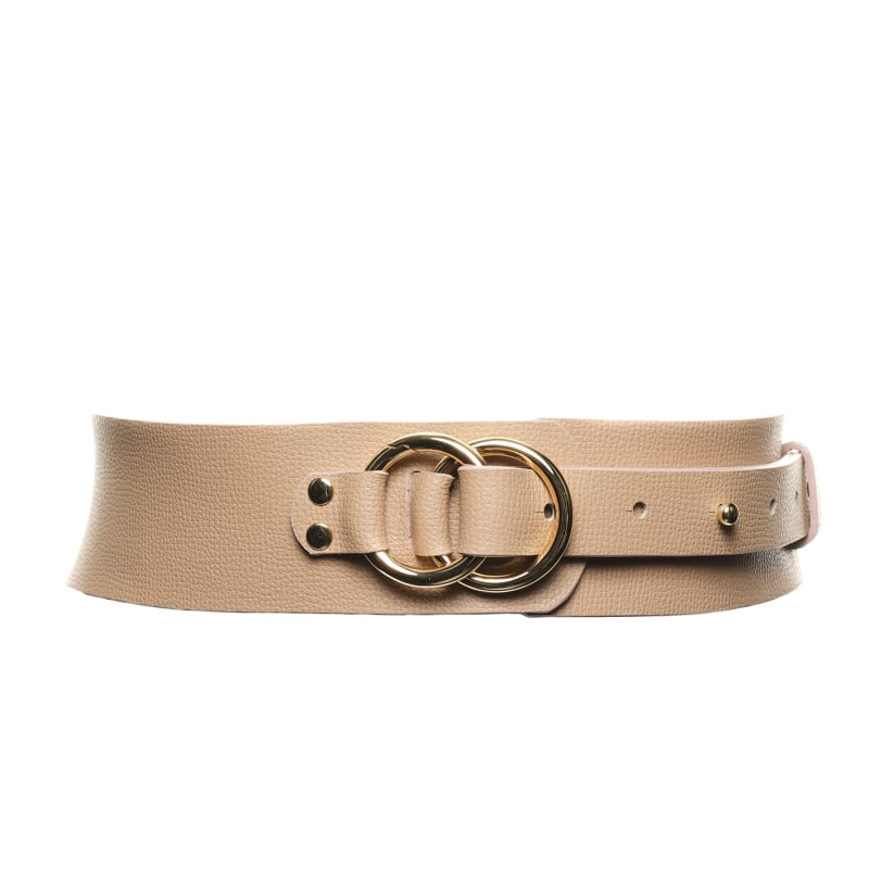 Tan Leather Waist Belt Giselle by PLIK x HAYA