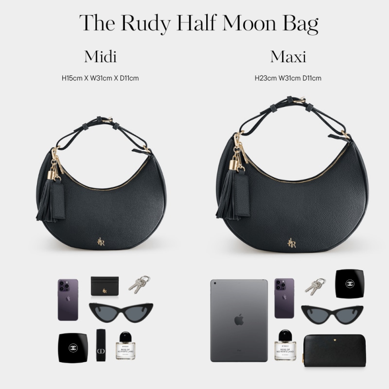 Thumbnail of Rudy Midi Half Moon Bag - Taupe image