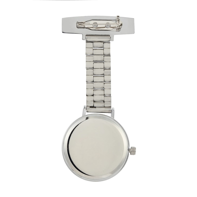 Thumbnail of Annie Apple Meraki Gunmetal Silver Link Nurse Fob Watch image