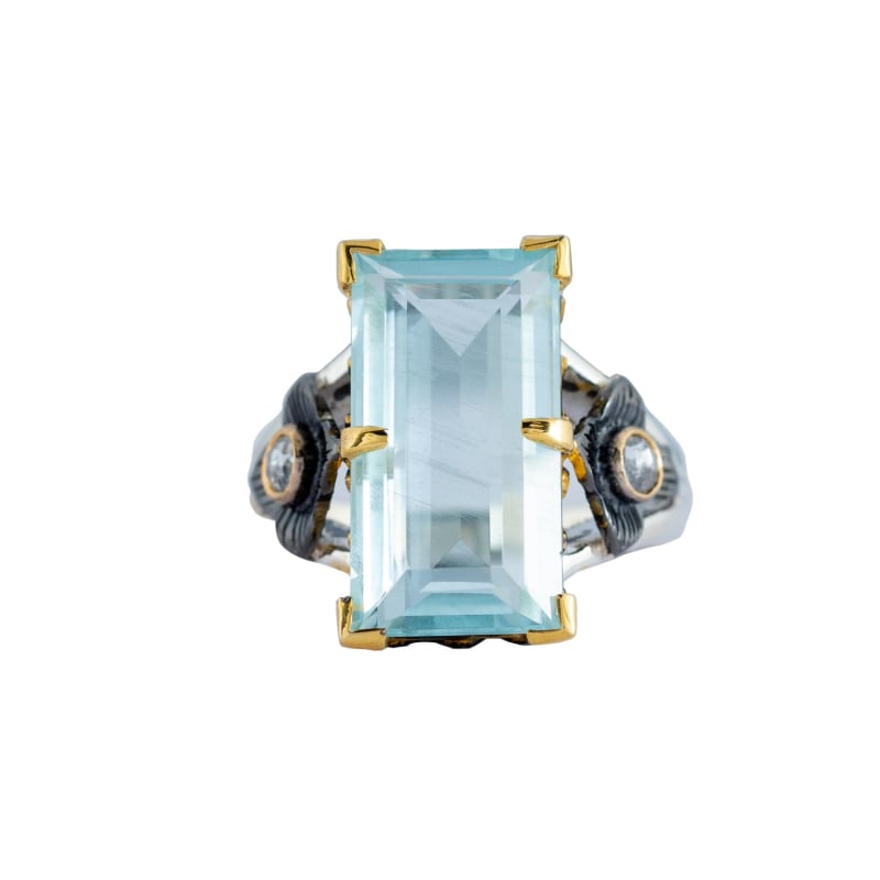 Thumbnail of Taylor Aquamarine Diamond Ring image