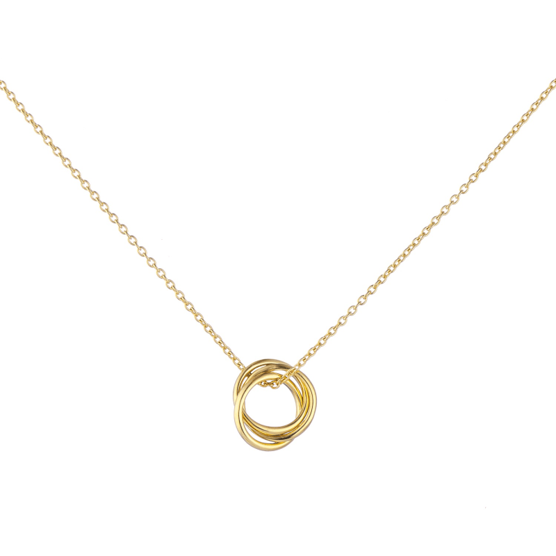 Thumbnail of Knightsbridge Yellow Gold Vermeil Russian Wedding Ring Necklace image