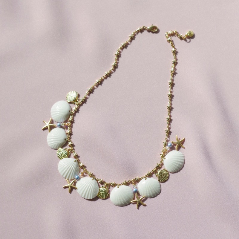 Little Mermaid Porcelain Seashell Necklace | POPORCELAIN Little Mermaid Porcelain Seashell Necklace | POPORCELAIN