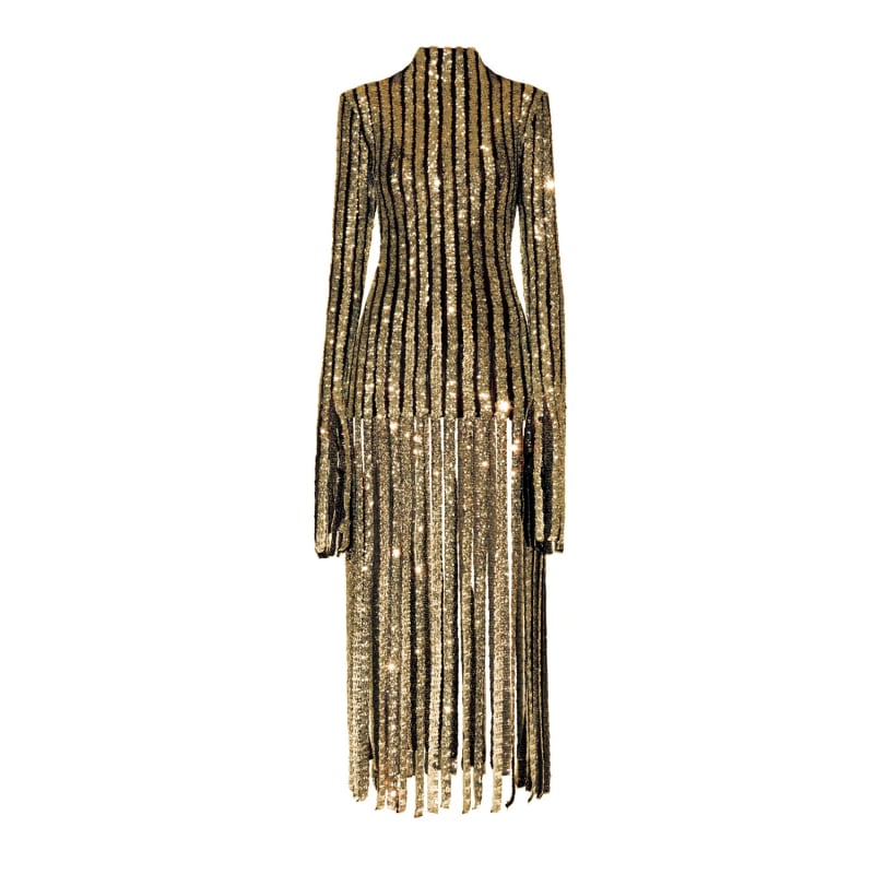 Sequin new arrivals frill dress