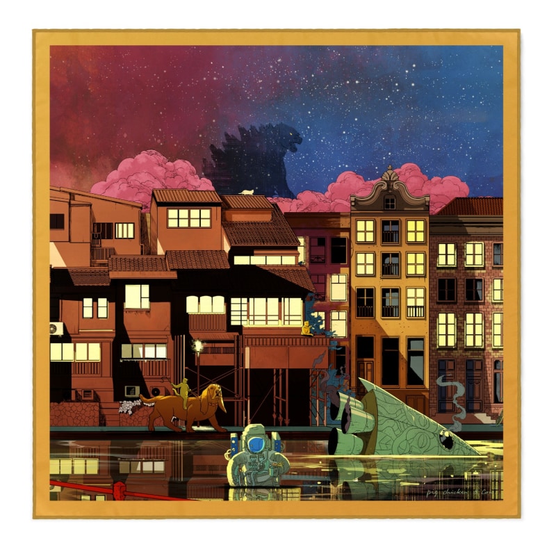 Thumbnail of The Dusk Of Cat Town - 55Cm image