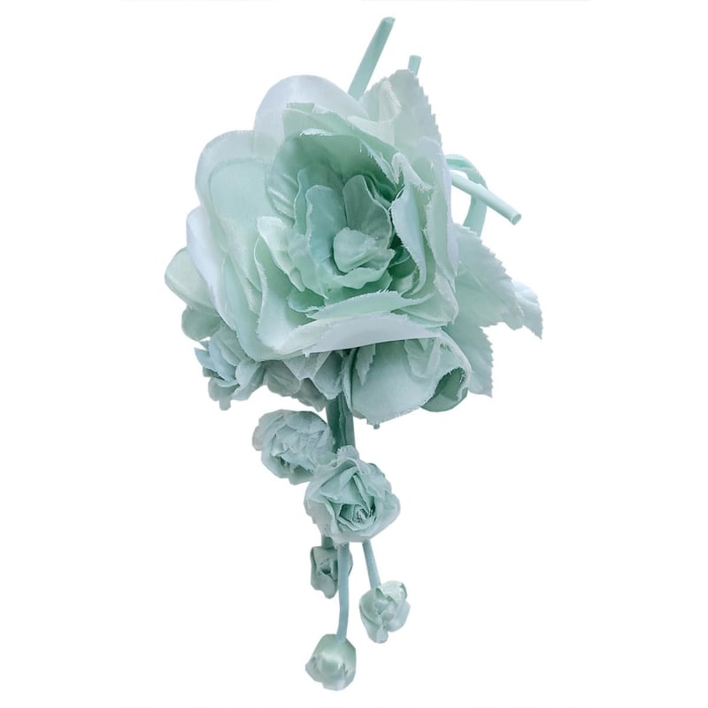 Green flower brooch on sale